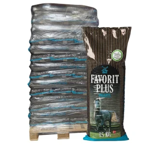 Favorit PLUS Pellets (Blå) Møllerens HEL PALLE leveret