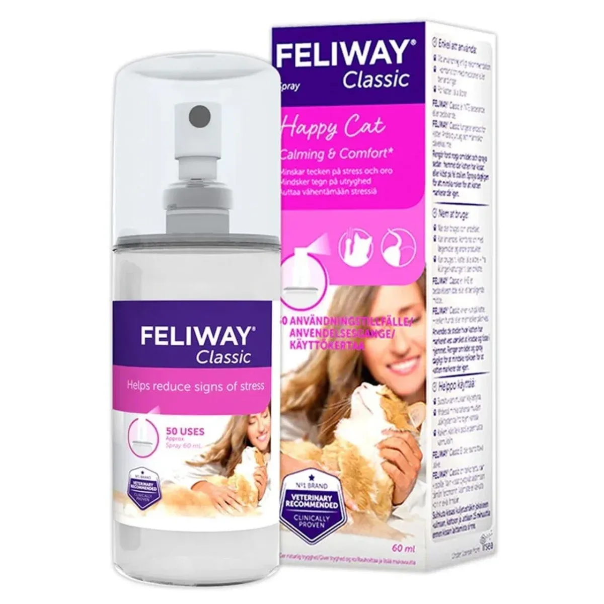Feliway Classic Spray 60 ml – tryghed og ro til katten