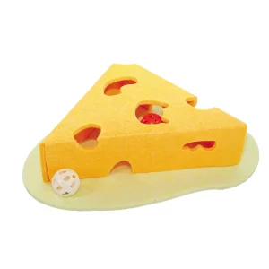 Felt toy, CHEESE, with balls, 36 x 34 x 8 cm