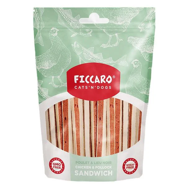 Ficcaro – Sandwich m. Kylling & Sej – 100g