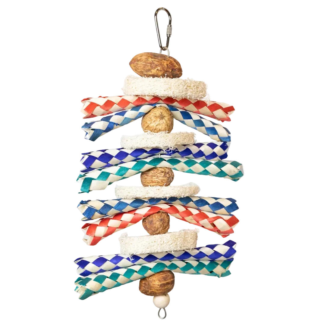 Finger Trap Tower | legetøj til fugle til fugle