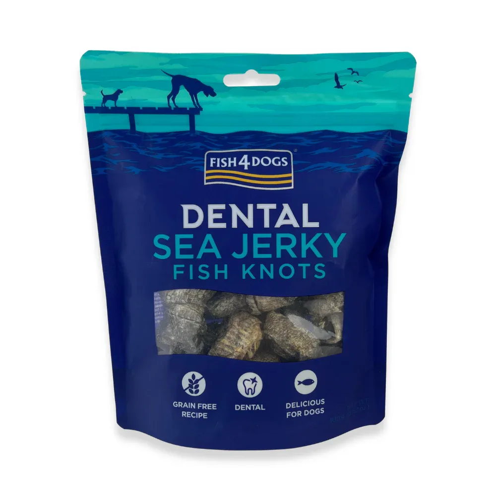 Fish4Dogs – Dental Sea Jerky – Fiske knuder 100g