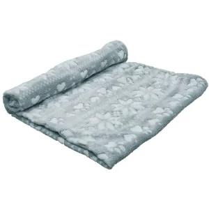 Fleece plaid “FLOKON” grey, 70 x 100 cm