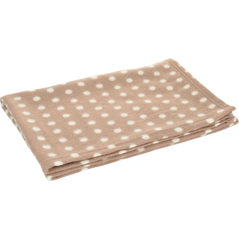 Fleecetæppe classic M 120x85 cm brun