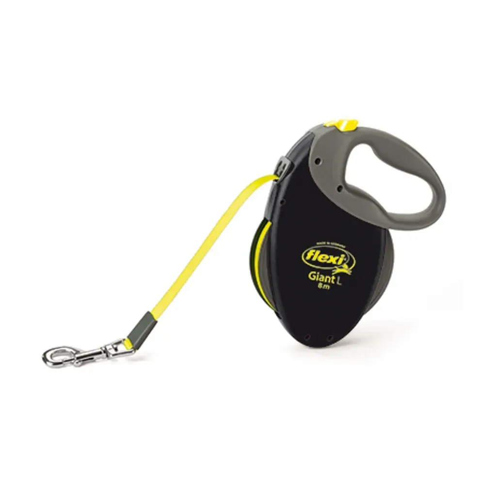 Flexi Giant Neon L 8m Bånd Rulleline Hundesnor