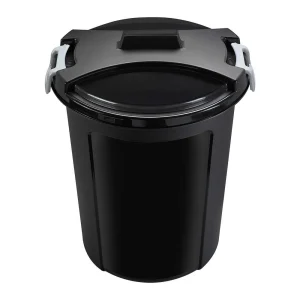 Fodertønde 70 L m. låg og låsehåndtag