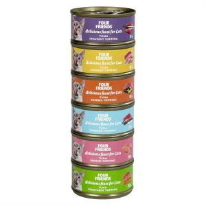 Four Friends CAT Delicious Feast Toppings Til Katten 6-Pack 6x85g