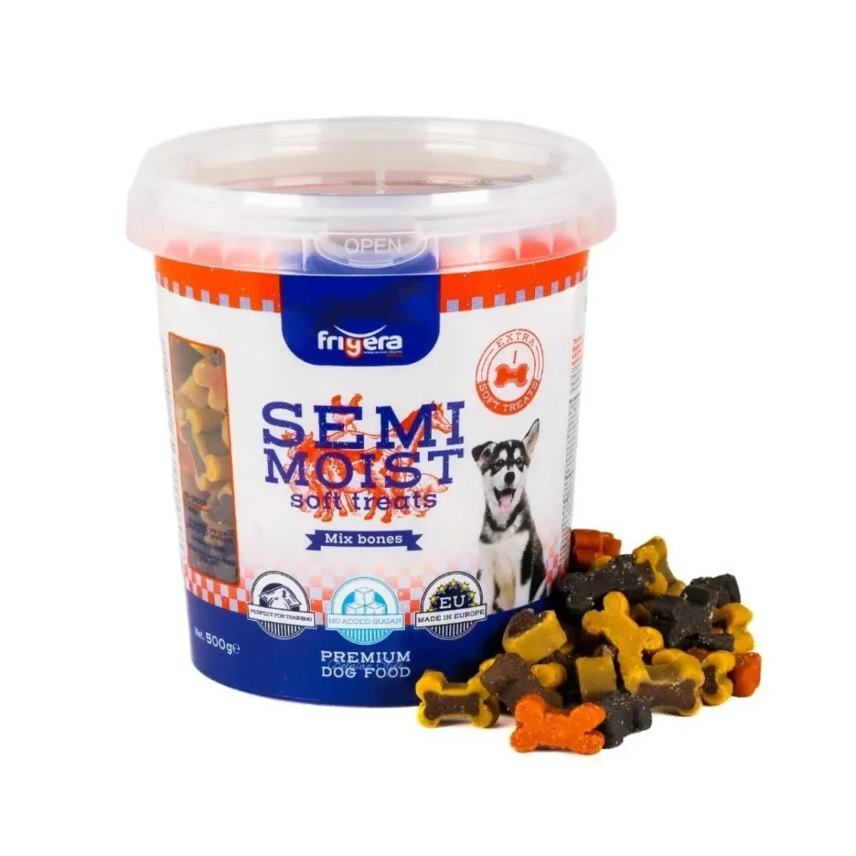 Frigera Semi-Moist Soft Mix Bones 500 g – Bløde hundegodbidder