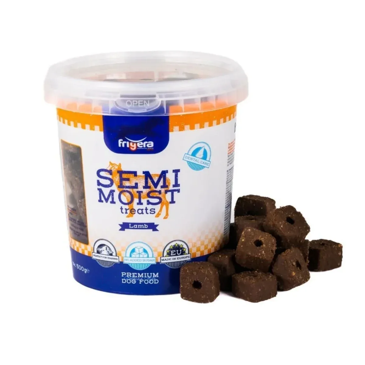 Frigera Semi-Moist Treats Lam 500 g – Bløde hundegodbidder