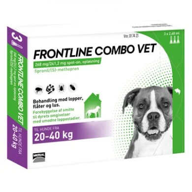 Frontline Combo (Lopper/Flåter/Lus/ Hund (20-40kg) - Image 2