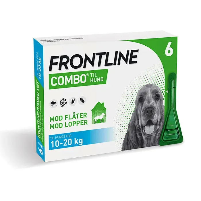 FRONTLINE Flåt- & Loppemiddel Combo vet hund 10-20 kg - 6x1,34 ml - Image 2