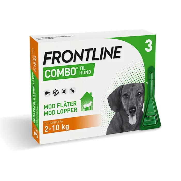 FRONTLINE Flåt- & Loppemiddel Combo Vet hund 2-10 kg - 3x0,67 ml - Image 2