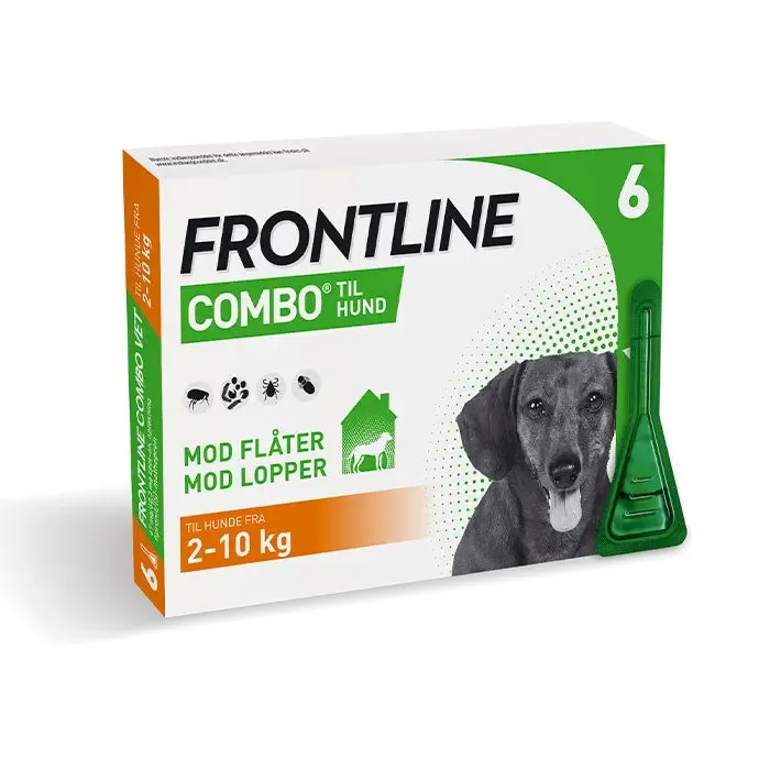 FRONTLINE Flåt- & Loppemiddel Combo vet hund 2-10 kg- 6x0,67 ml - Image 2