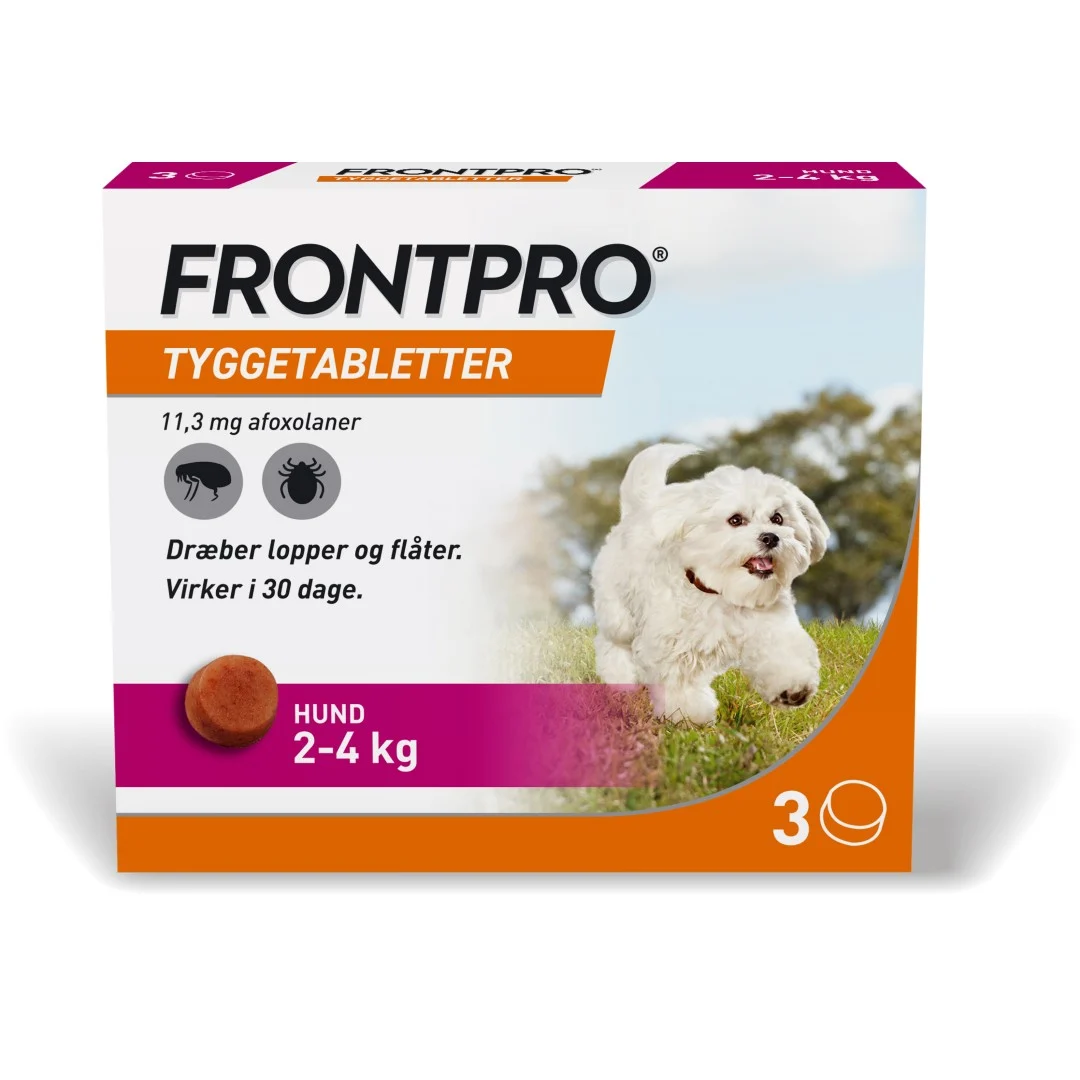 Frontpro loppemiddel tyggetabl. 2-4 kg - Image 2