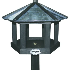 Fuglefoderhus Zinktag 6-Kant128Cm