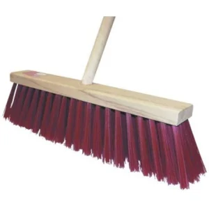 Gadekost medium nylon med skaft – 47 cm