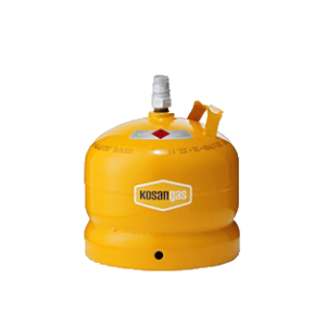 Gas Flaske Kosan, 5 kg. stål
