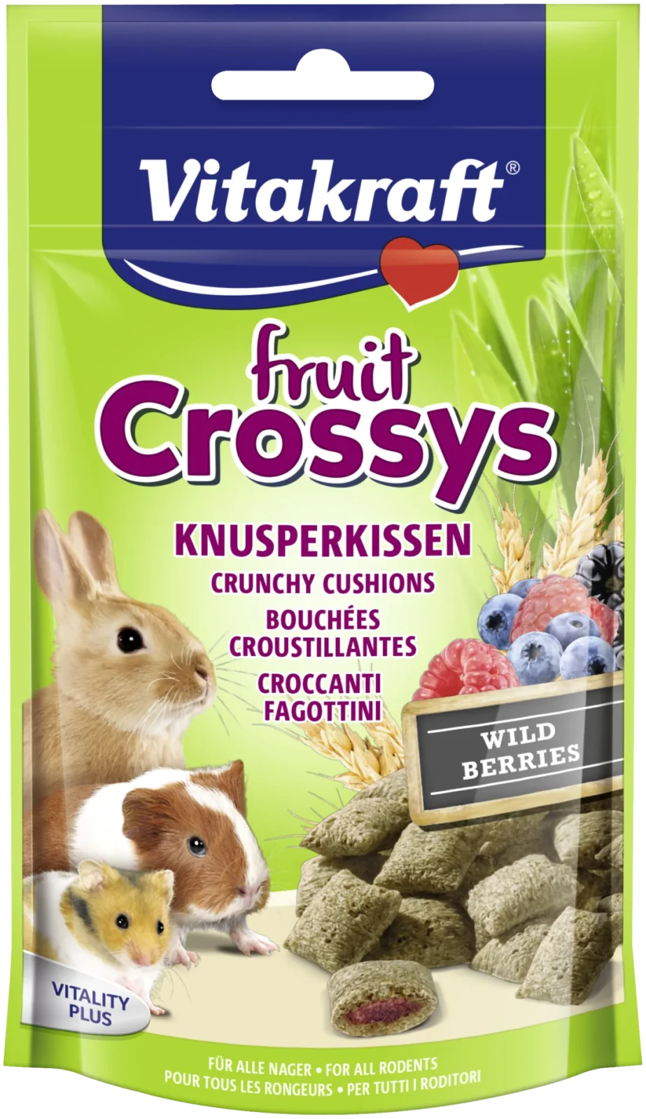 Godbidder til kaniner & gnavere, Crossys Crunchy cushions