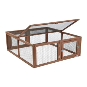 Græsningsbur Woody Garden 116x107x41,6 cm brun