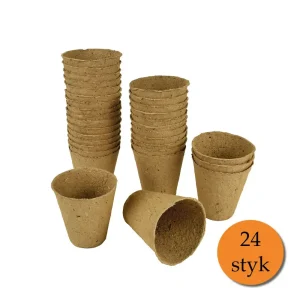 Gro-Sure fiber potter, runde. 6 cm. 24 stk.