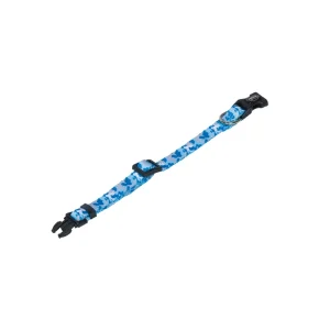 Halsbånd Camouflage, Light Blue – 13-20 cm x 10 mm