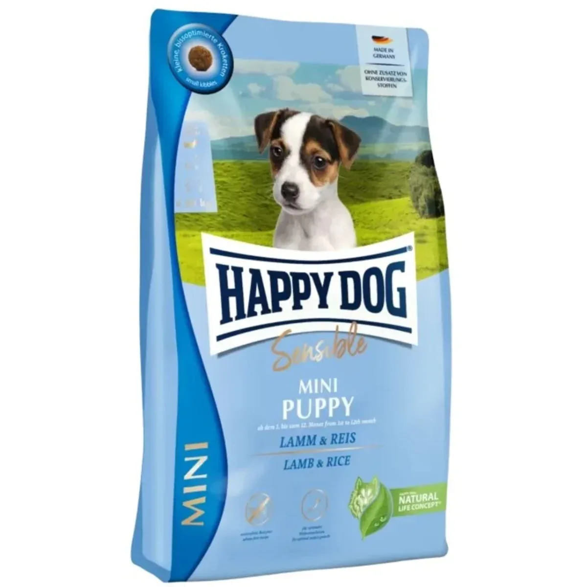 Happy Dog Sensible MINI Puppy lam og ris 4 kg Hvalpefoder