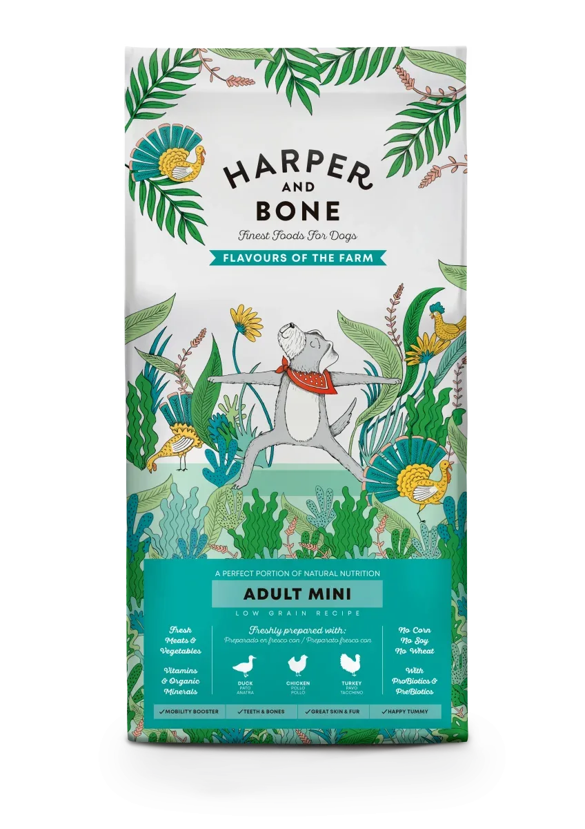 Harper & Bone Flavours Of The Farm – Voksen hundefoder til små hunde – 2 kg