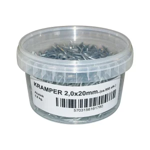 Hegnskramper Alu/Zink 2,0×20 mm – 800 gram