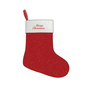 HG Christmas Glitter julesok rød one Size