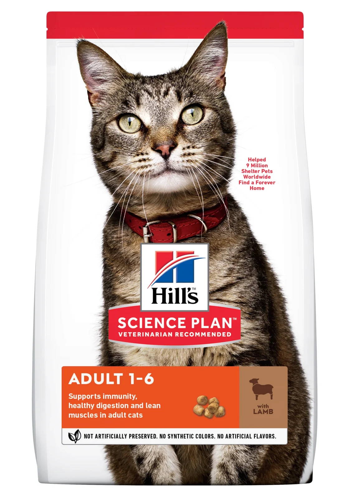 Hills Adult kattemad med lam. Til voksne katte 1 > 6 år