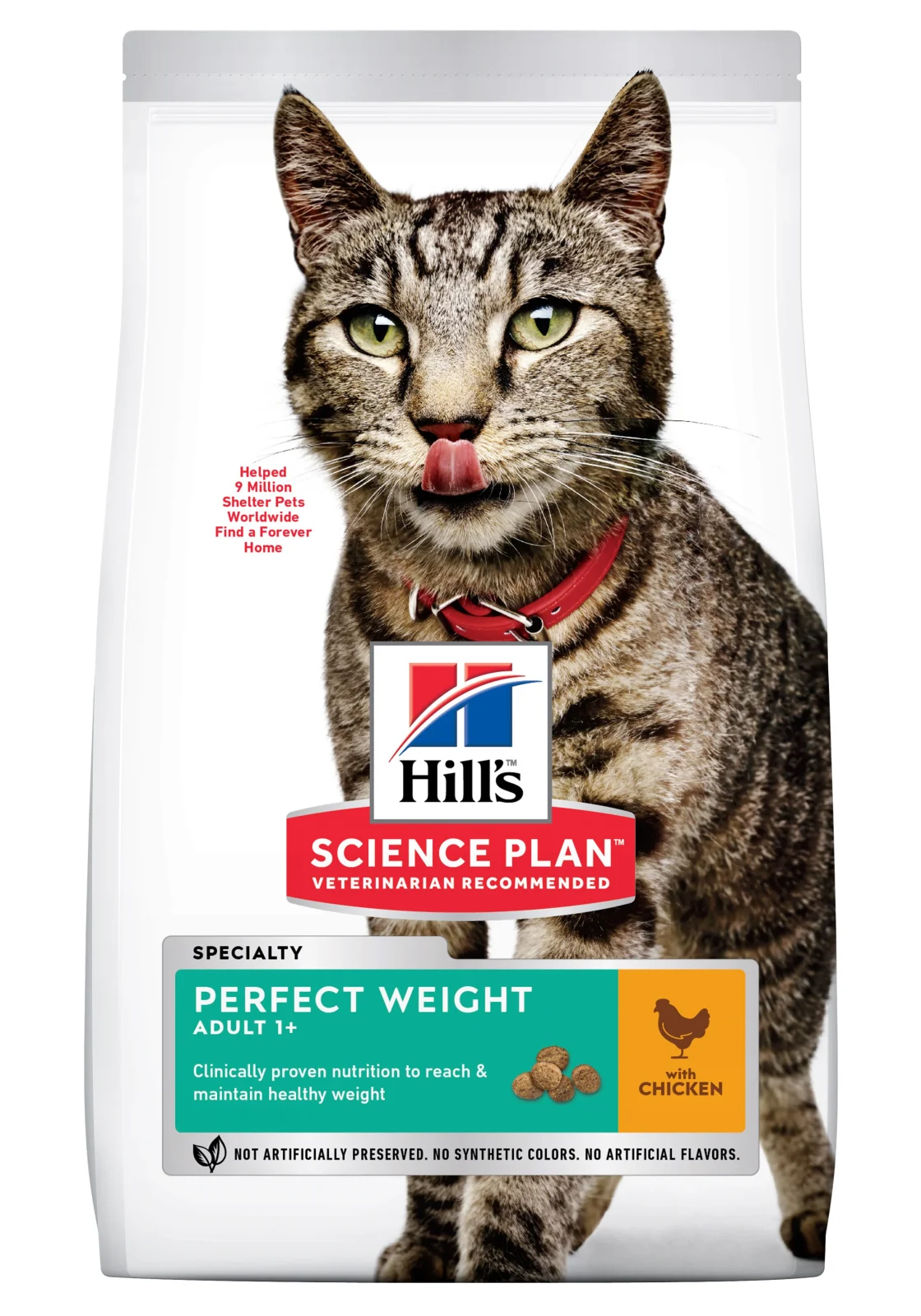 Hills Perfect Weight kattemad med kylling, til voksne +1år katte