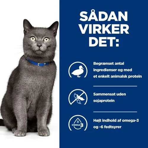 Hill's PRESCRIPTION DIET d/d Food Sensitivities tørfoder til katte med and & ærter - Image 2