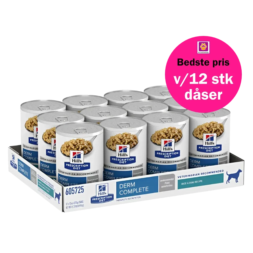Hill's Prescription diet Derm Complete vådfoder til hunde med allergier, tør hud, kløe, kradsen - Image 2