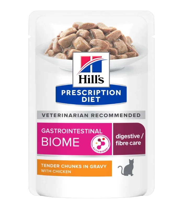 Hill's PRESCRIPTION DIET Gastrointestinal Biome vådfoder til katte med kylling 12x85g portionsposer - Image 2