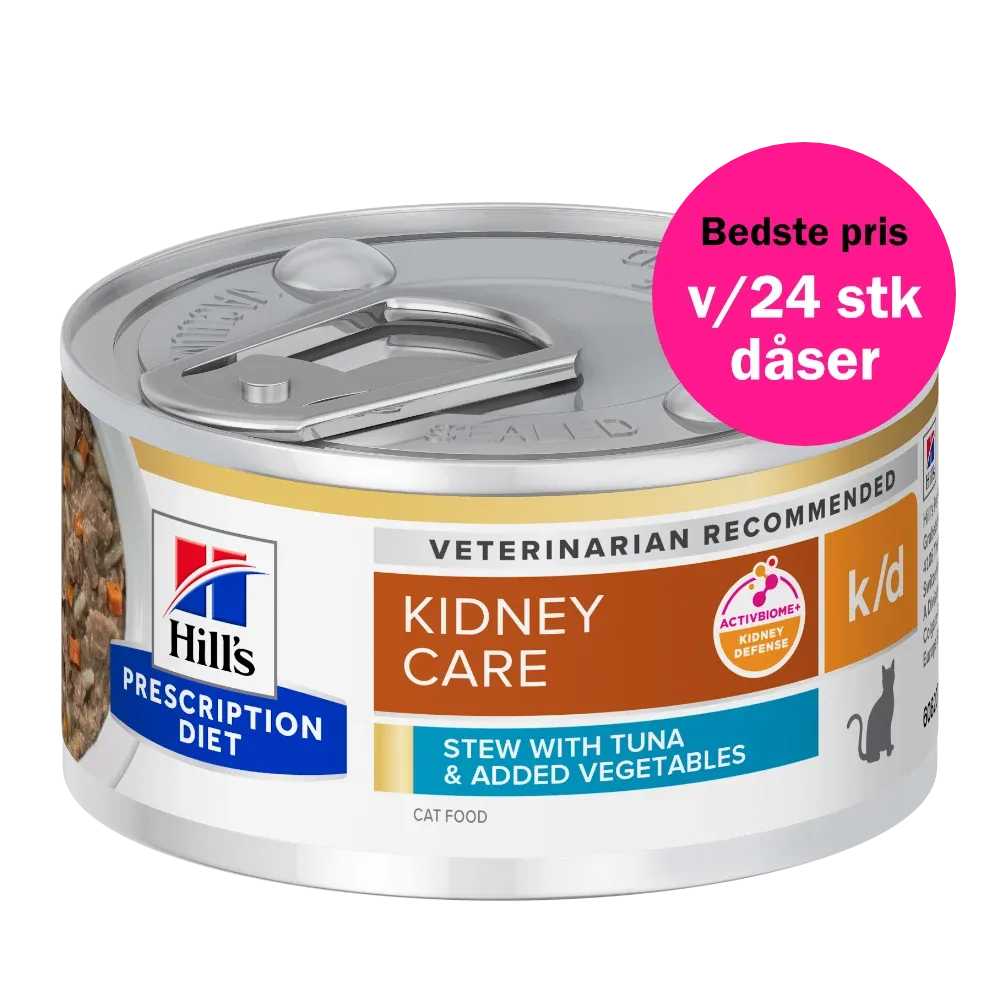 Hill's Prescription Diet k/d Stew til katte med tun og tilsatte grøntsager