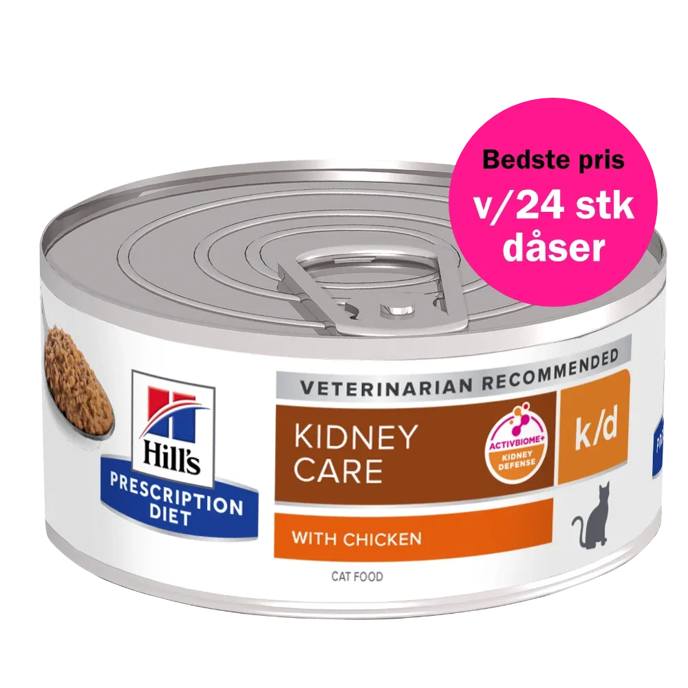 Hill's Prescription Diet k/d vådfoder til katte med kylling - 156 g