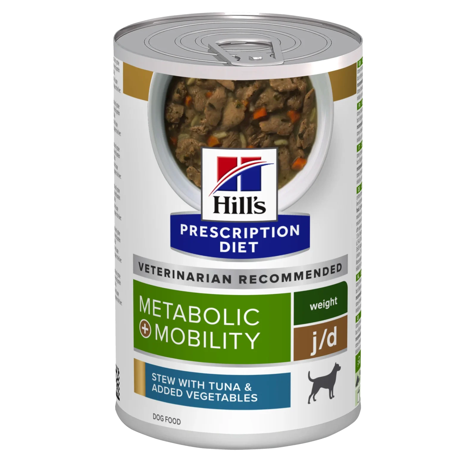 Hill's PRESCRIPTION DIET Metabolic + Mobility Weight Management Stew hundefoder med tun & grøntsager 12x354g dåse