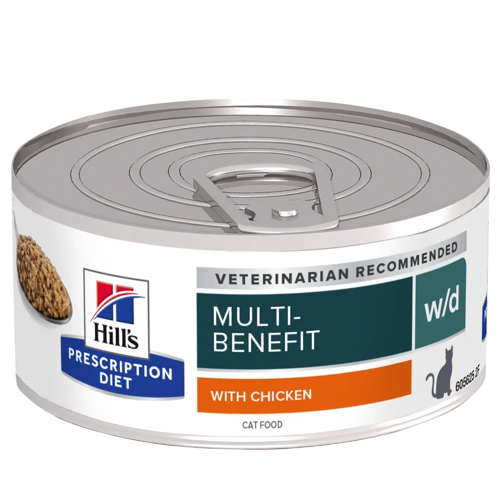 Hill's PRESCRIPTION DIET w/d Multi-Benefit kattefoder med kylling - 156g - Image 2