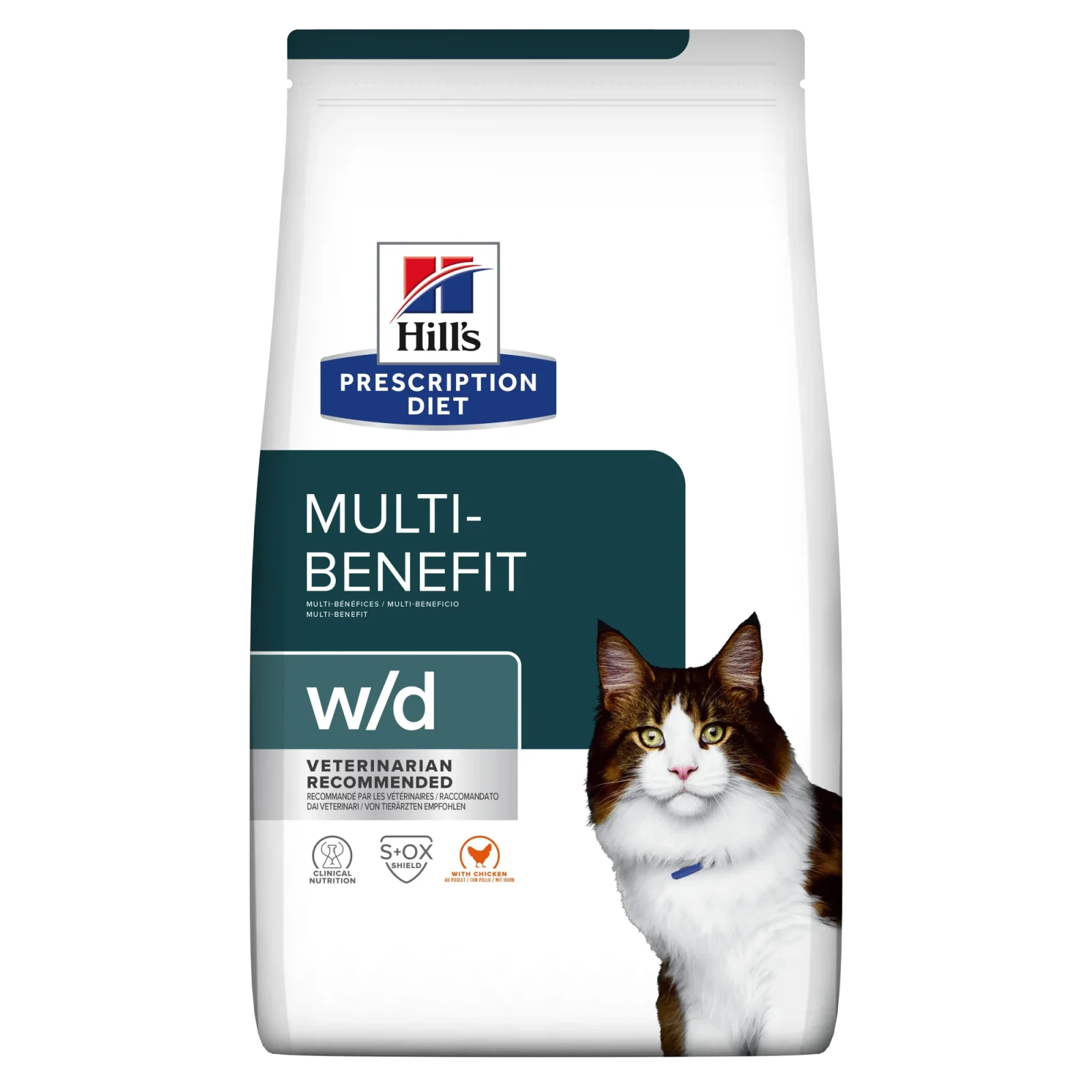 Hill's PRESCRIPTION DIET w/d Multi-Benefit tørfoder til katte med kylling