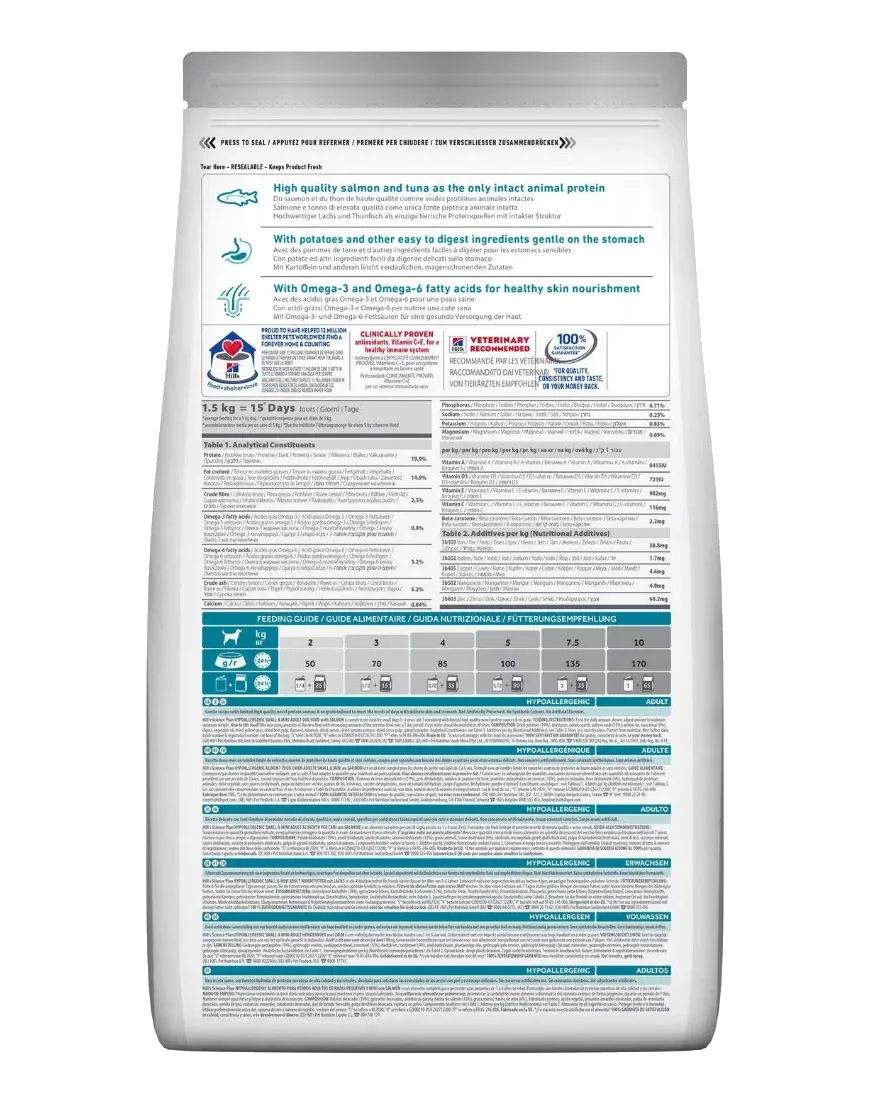 Hill's Science Plan - Canine Adult Hypoallergenic Small & Mini Salmon - Image 2