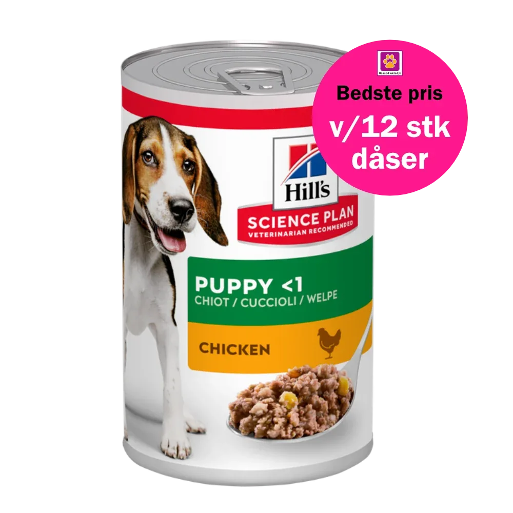 Hill’s SCIENCE PLAN Puppy hvalpefoder med kylling – 370g vådfoder