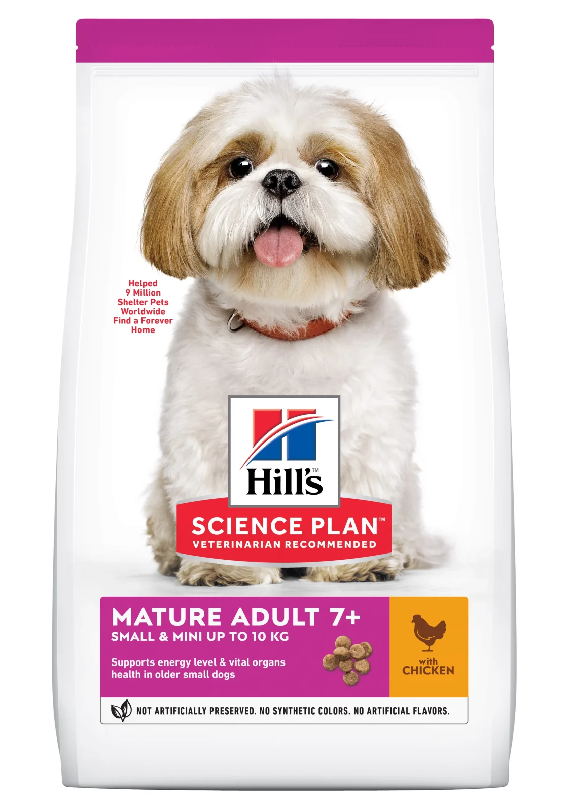 Hills tørfoder m/kylling og kalkun. Til voksne små/mini hunde 7+