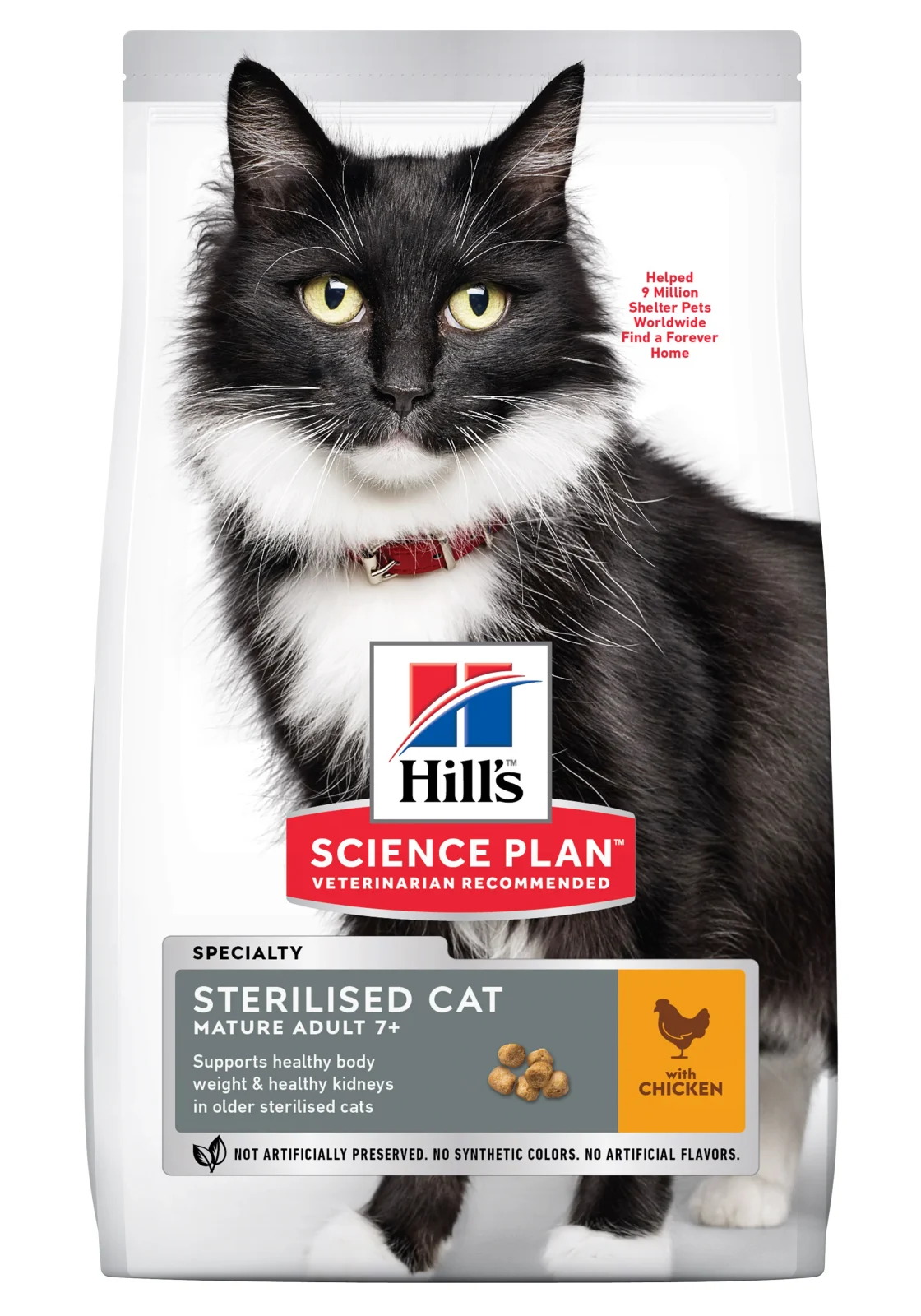 Hill's tørfoder til ældre steriliserede katte med kylling - Hill's Sterilised kat Mature 7+