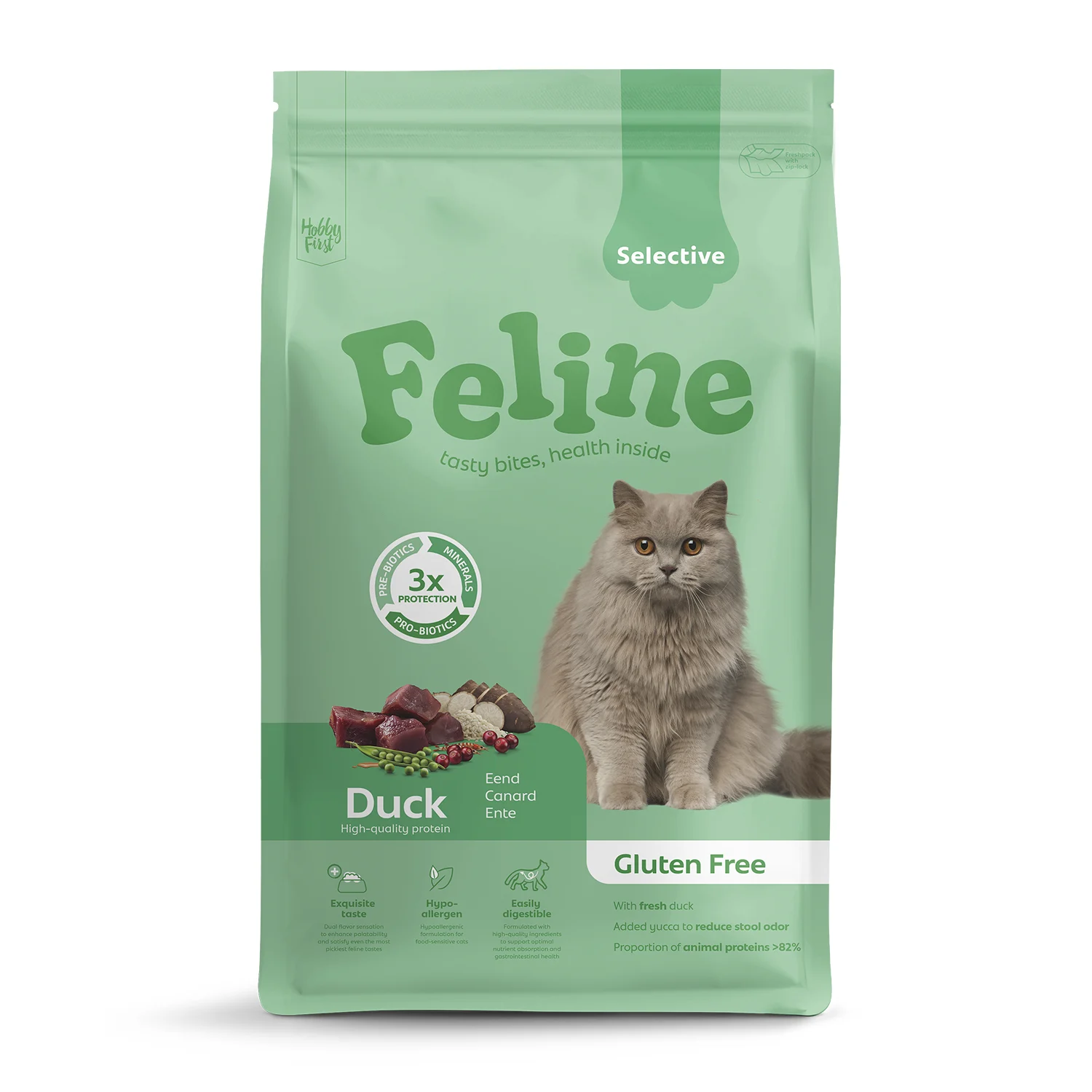 Hobby First Feline Sensitive Selective 1,5 kg
