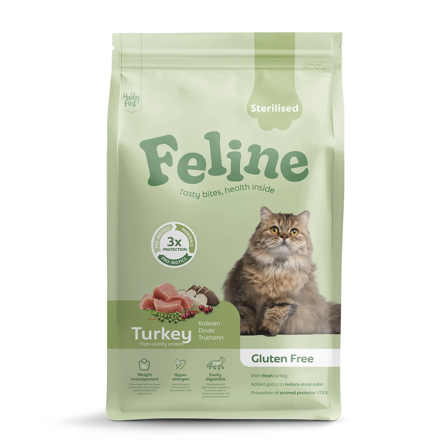 Hobby First Feline Sensitive Sterilised 4,5 kg