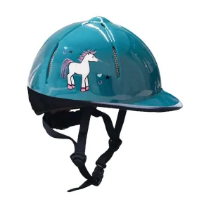 Horka Børne Ridehjelm blå str. XS/S 48-52 cm.