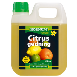 Hornum Citrus gødning 4-1-3 – 1 ltr.