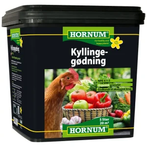 Hornum Kyllingegødning 4-1-3 org. – 5 ltr.