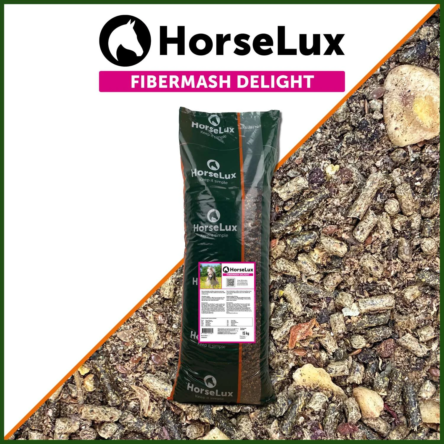 HorseLux FiberMash Delight 15 kg