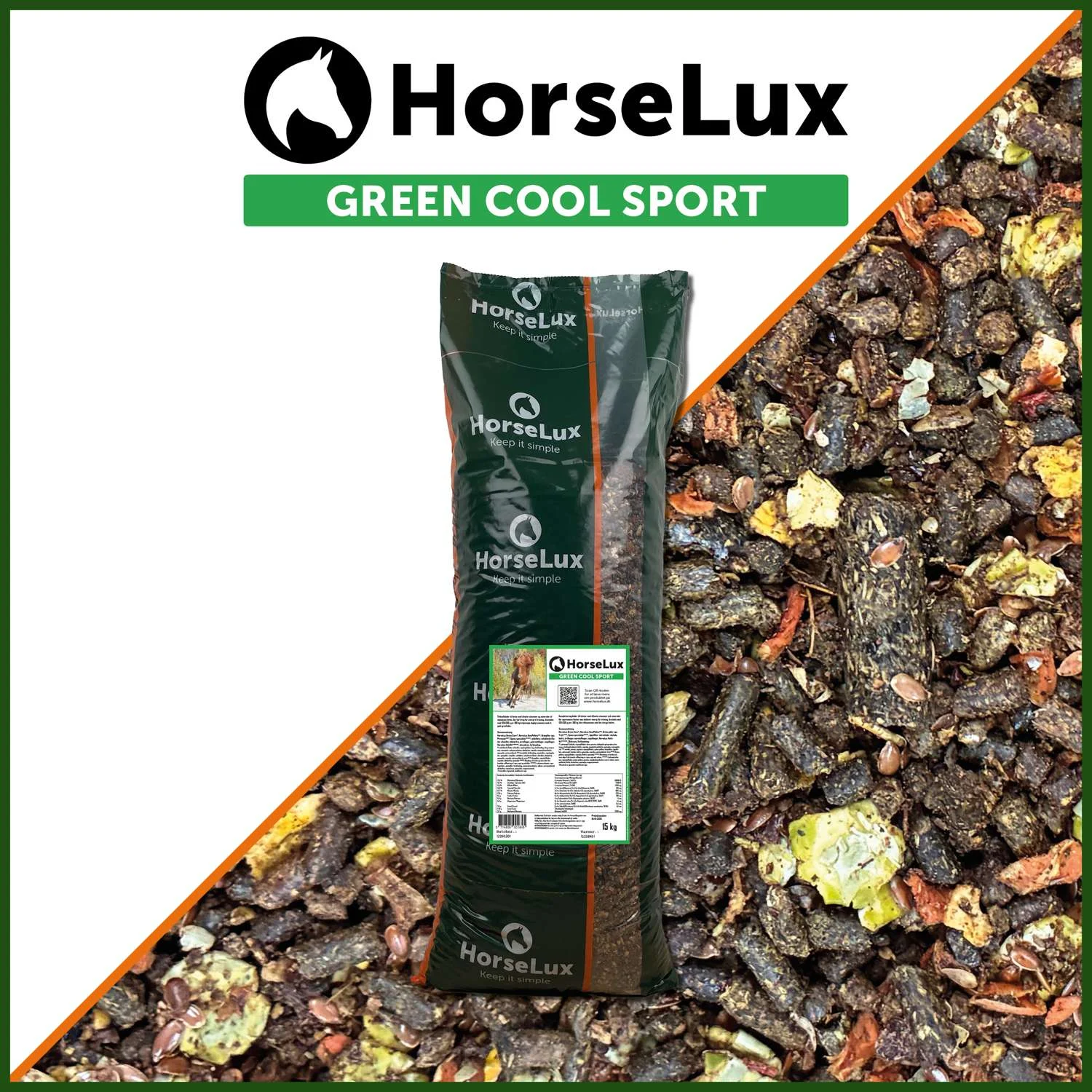 HorseLux Green Cool Sport 15 kg
